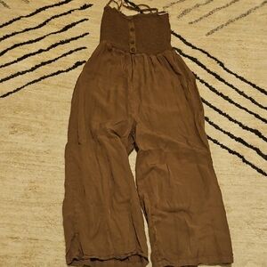 Love Tree Chocolate Brown Jumpsuit